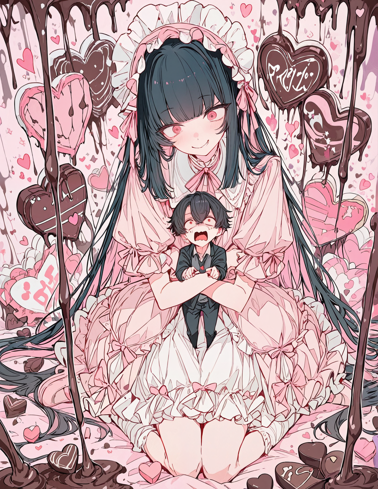 幸せなバレンタイン♡ | の人気AIイラスト・グラビア