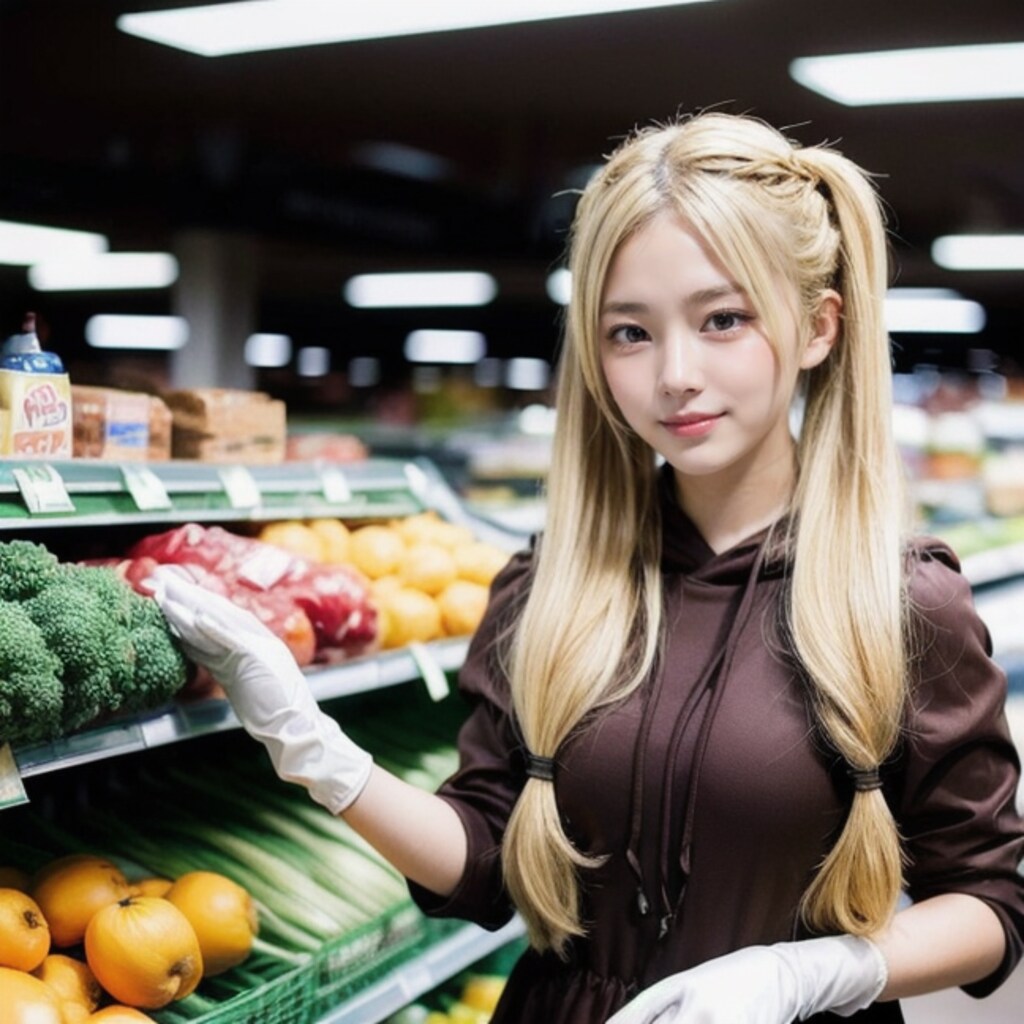 お買い物のQILINちゃん