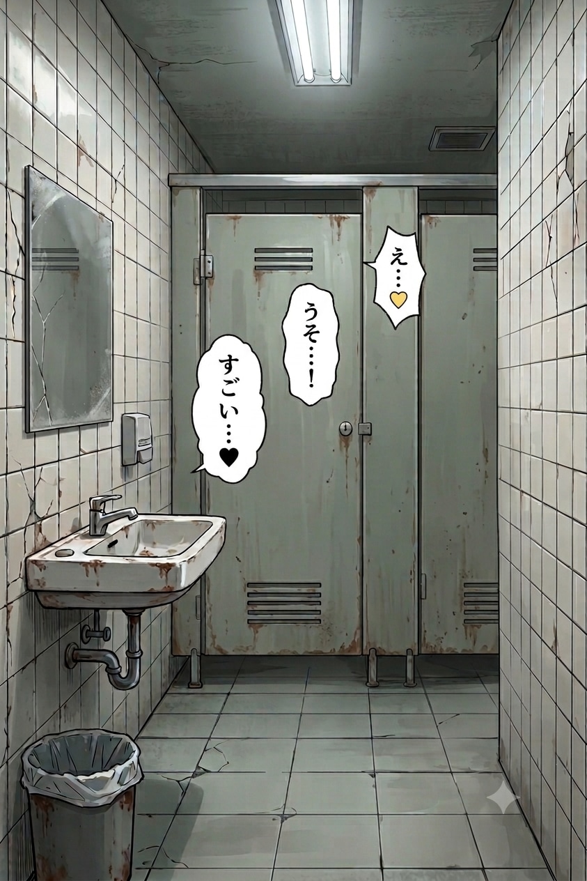 ミラ様と公衆便所に入る猫子
