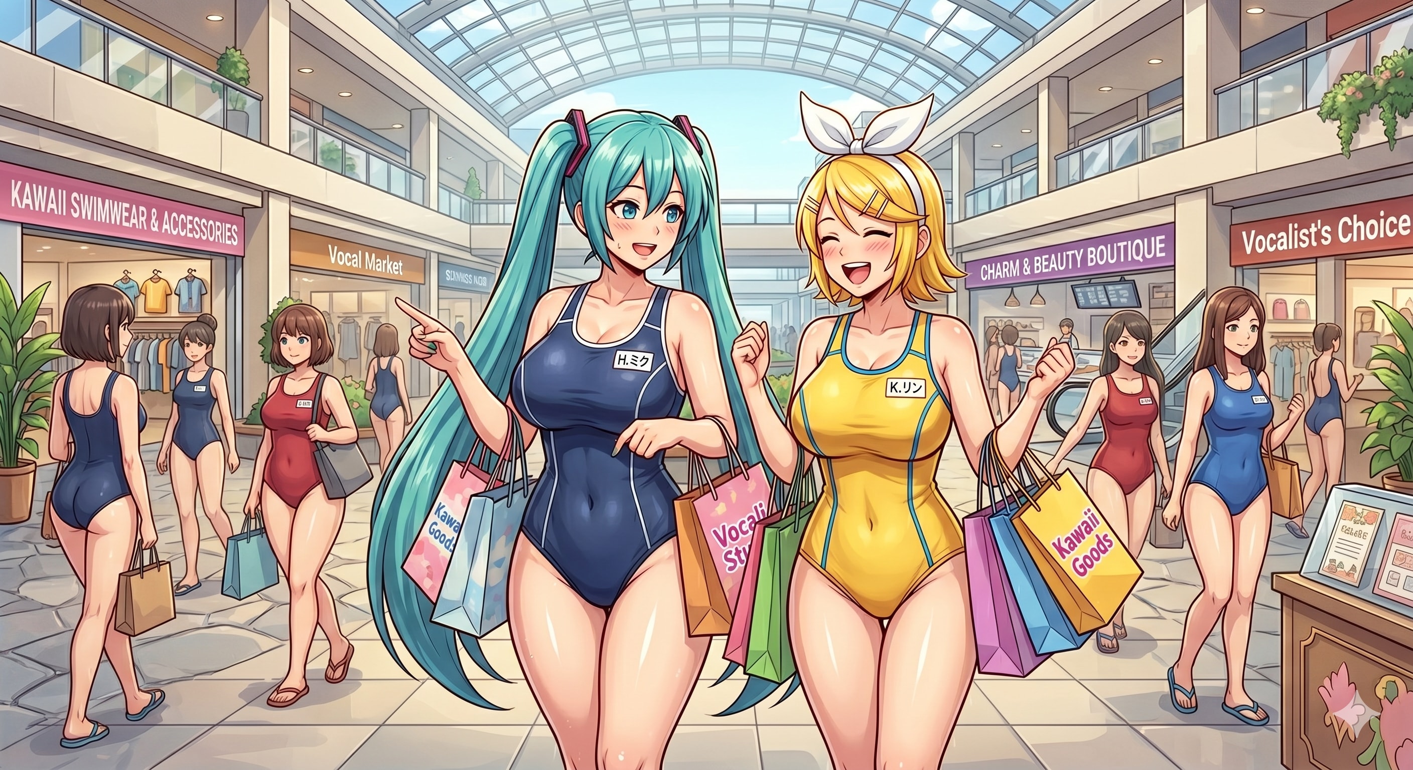 むちむちミクさんリンさん