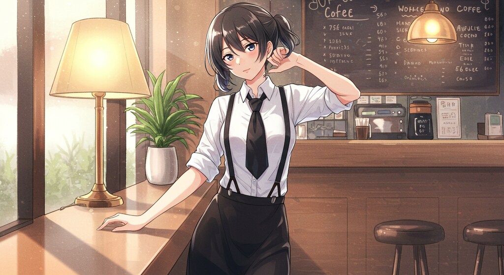 ウェイトレスの少女49