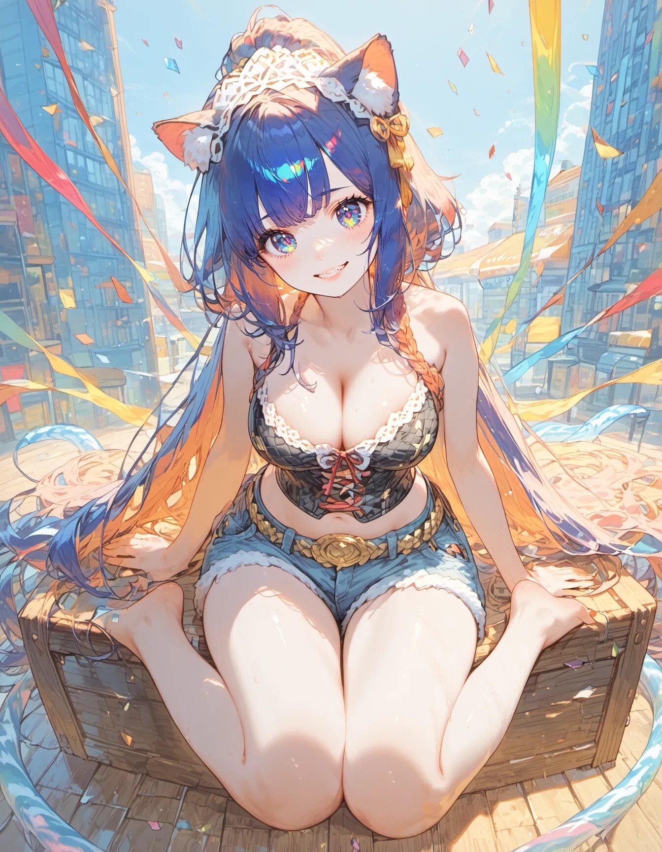 Party Cat-Girl in the City | の人気AIイラスト・グラビア