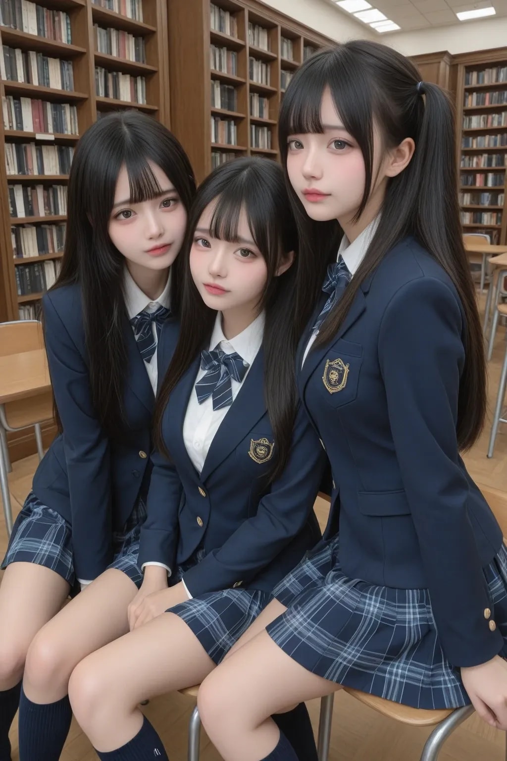 清楚お嬢様女子高校の地雷系ちゃん《SeaArt》