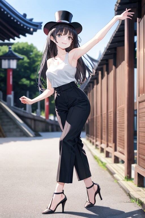 かっこかわいいダンサー白鳥英美梨　国内旅行編　京都御所を前にダンシング！