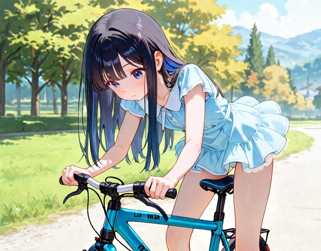 サドル高くしすぎたかな