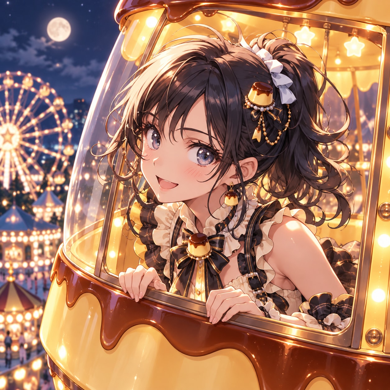 プリン遊園地にて（３）３時のアイドル　GPTimages2.5 | の人気AIイラスト・グラビア