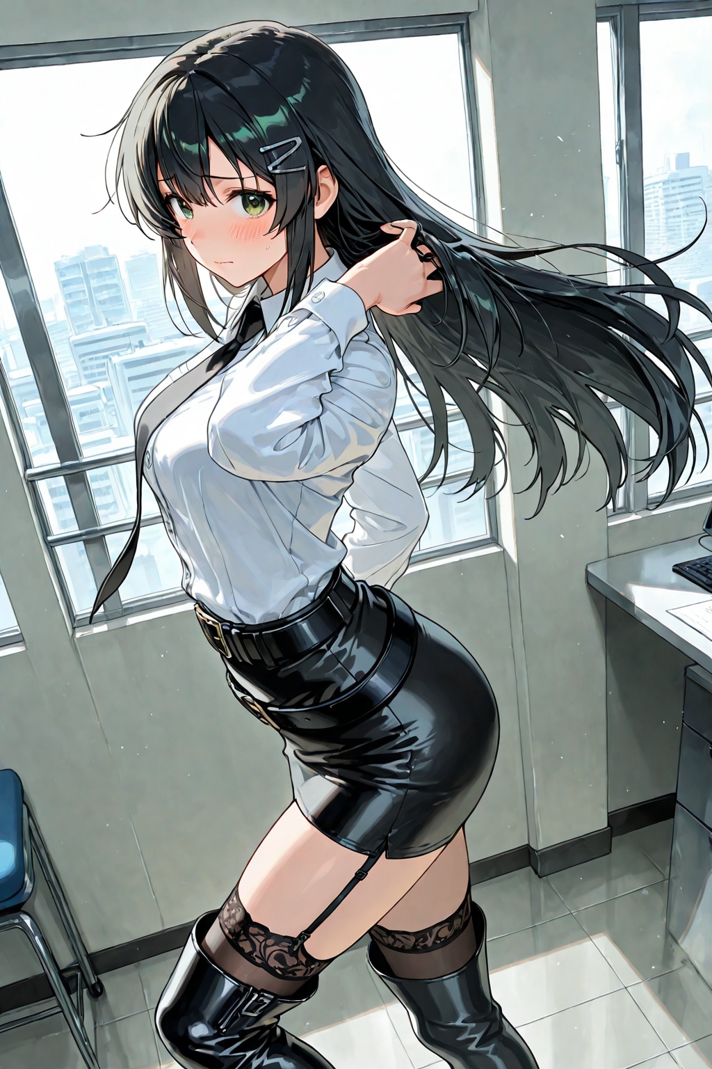 謎のポースをさせられる後輩