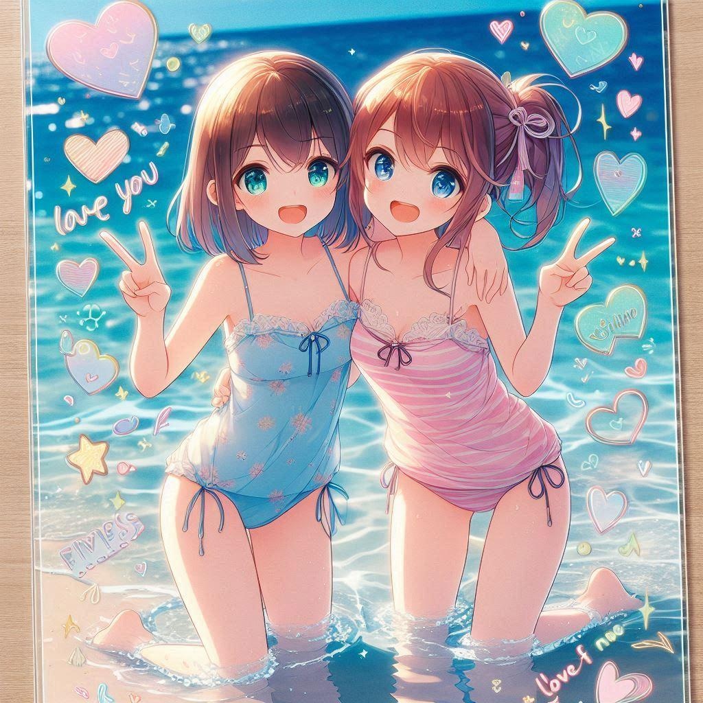 海の思い出(DALL-E)(2)
