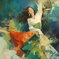 ダンス抽象画 6枚目