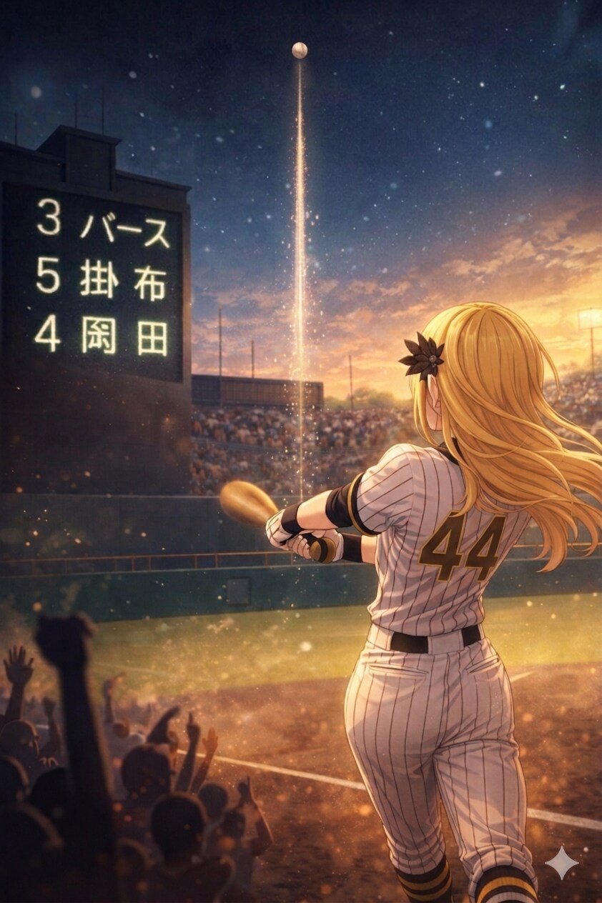 4月17日はバックスクリーン3連発の日 | の人気AIイラスト・グラビア