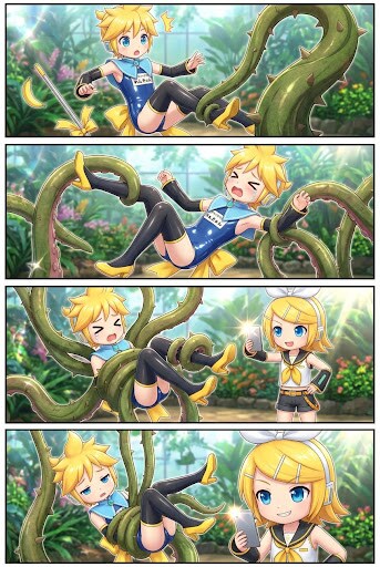 鏡音レンの暴走　触手