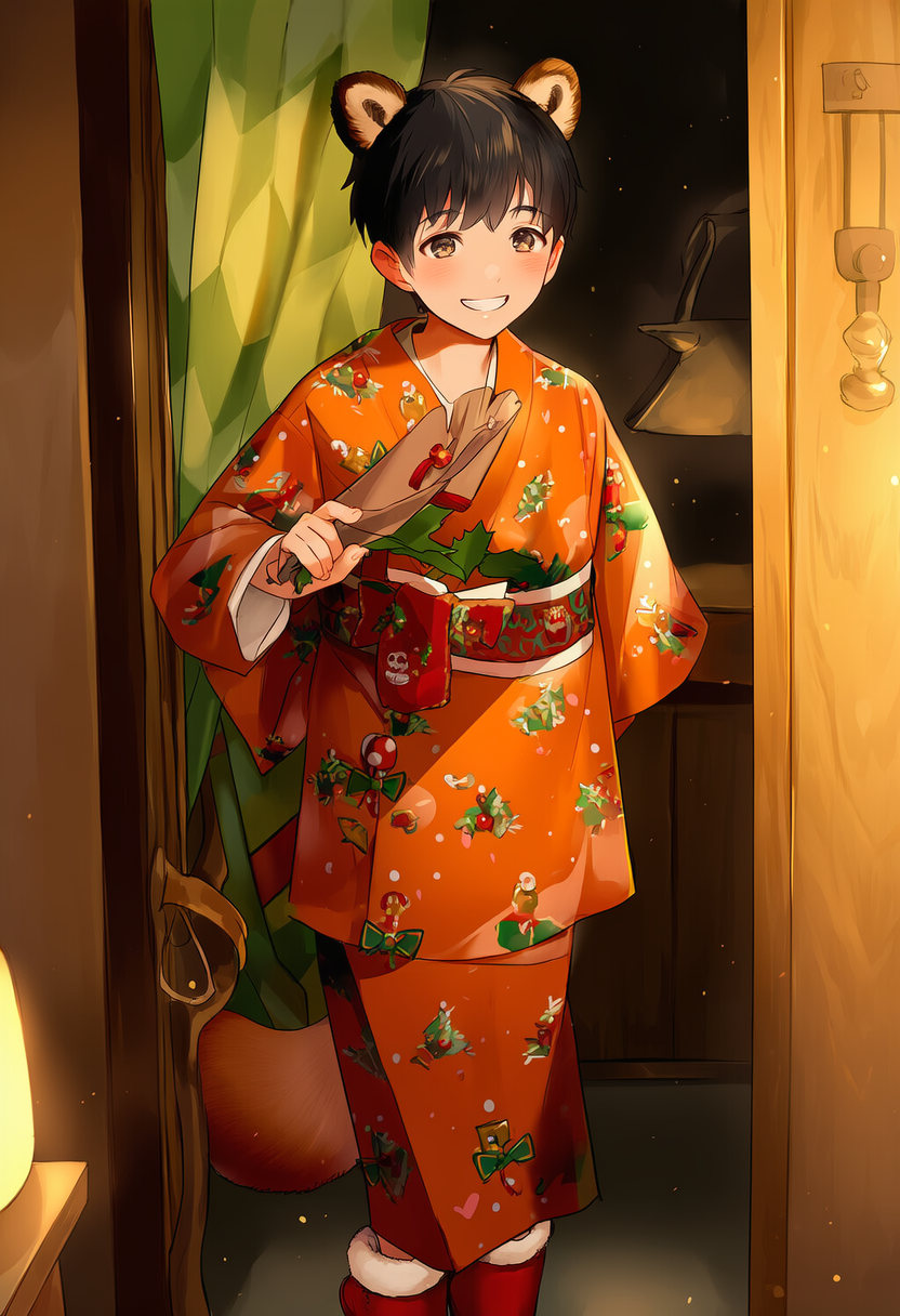 クリスマス風のイケメン | の人気AIイラスト・グラビア