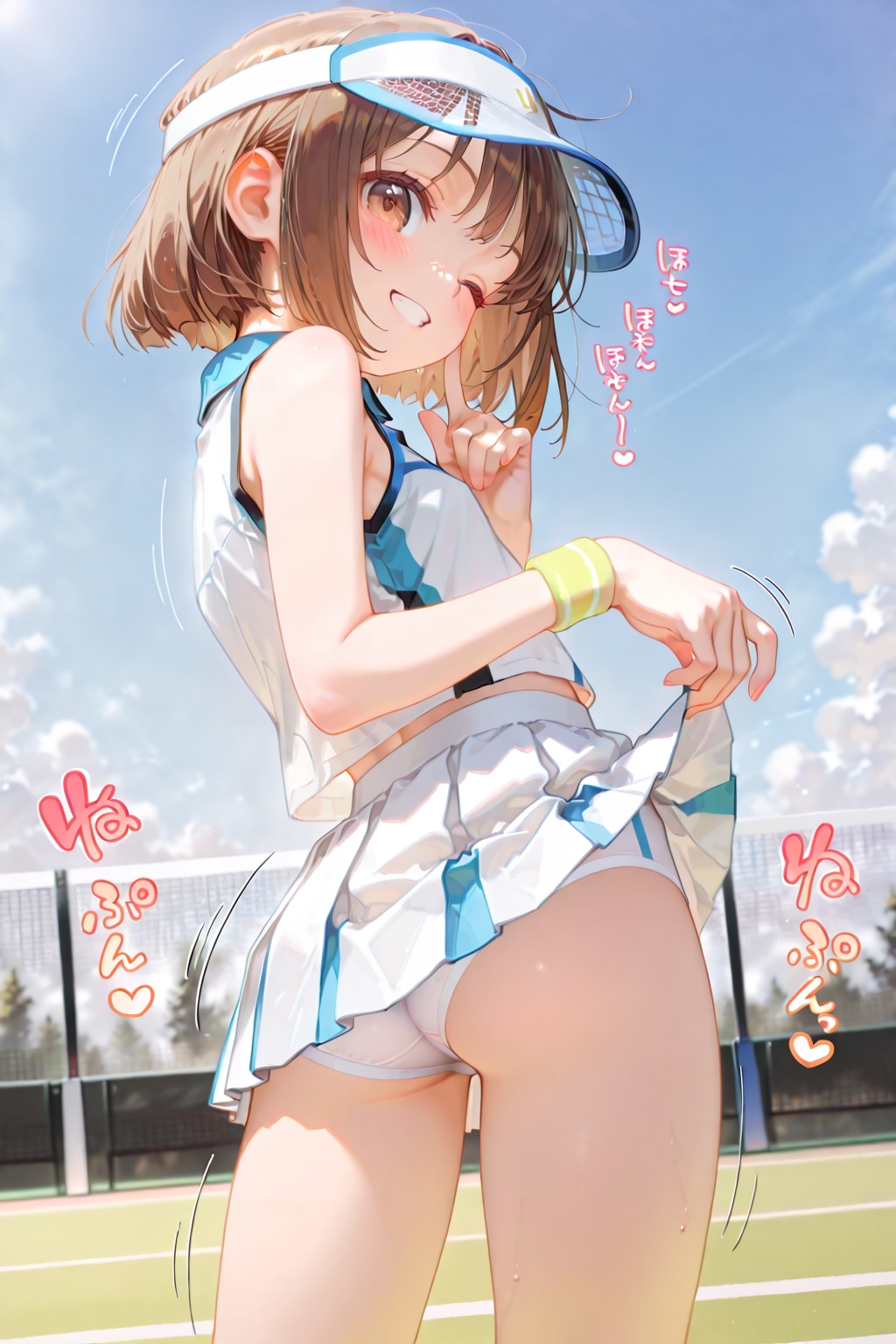コフィちゃんのスカートの中を心配する紳士淑女の諸君、安心してください、ブルマっぽい何かを履いてますw | の人気AIイラスト・グラビア