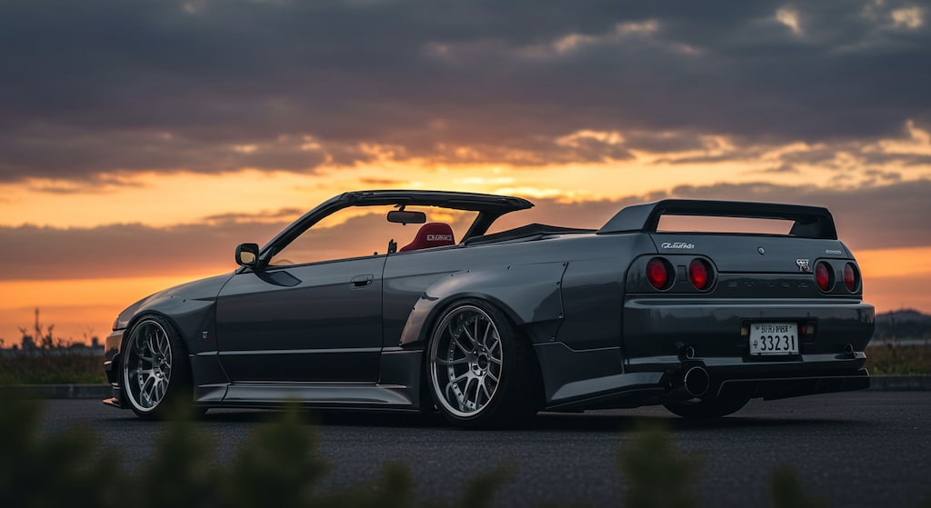 R32GT-Rオープンカーのドリ車