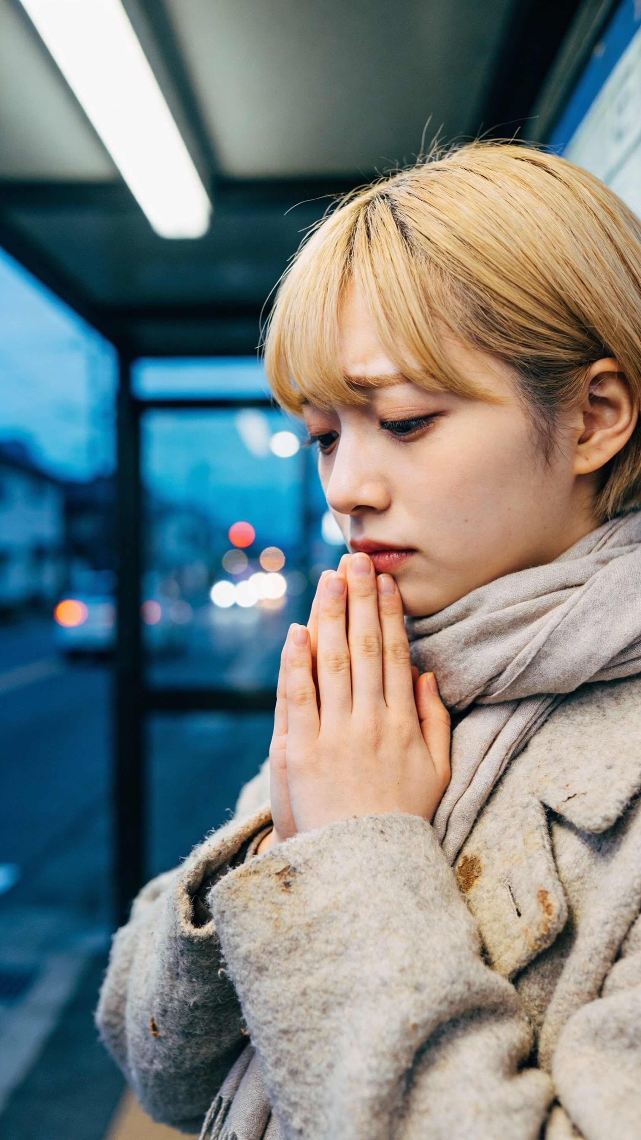 Silent Prayer in the Blue Hour | の人気AIイラスト・グラビア