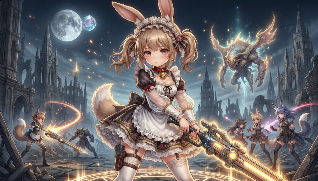 うさ耳武装ツインテメイド