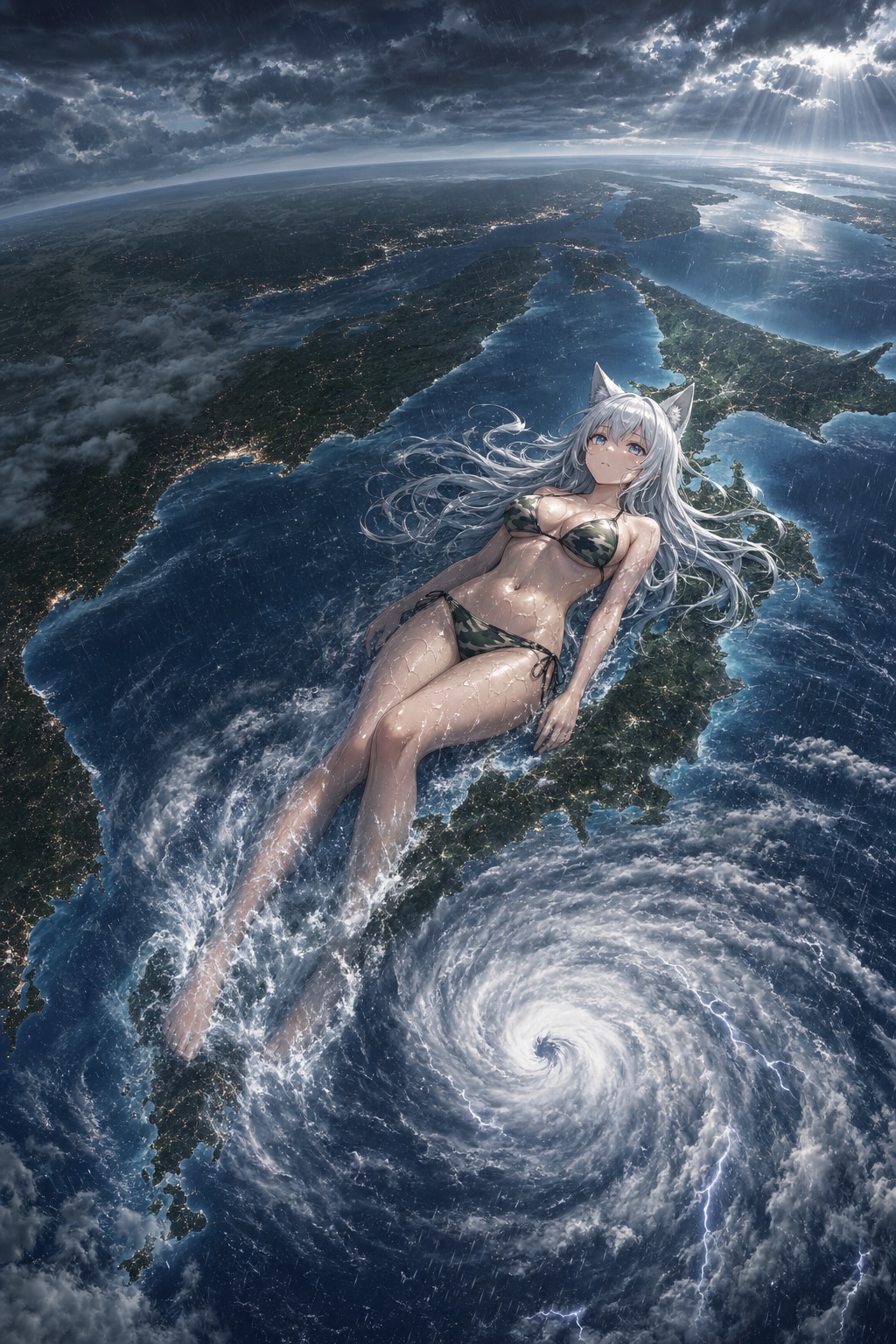居座る台風🌀🐺