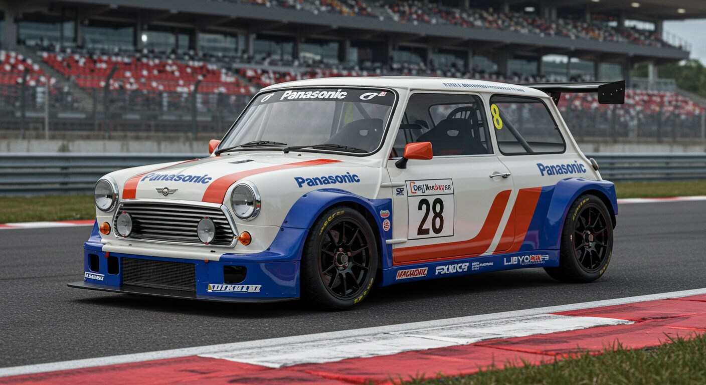 Panasonicミニクーパーレーシングカー | の人気AIイラスト・グラビア