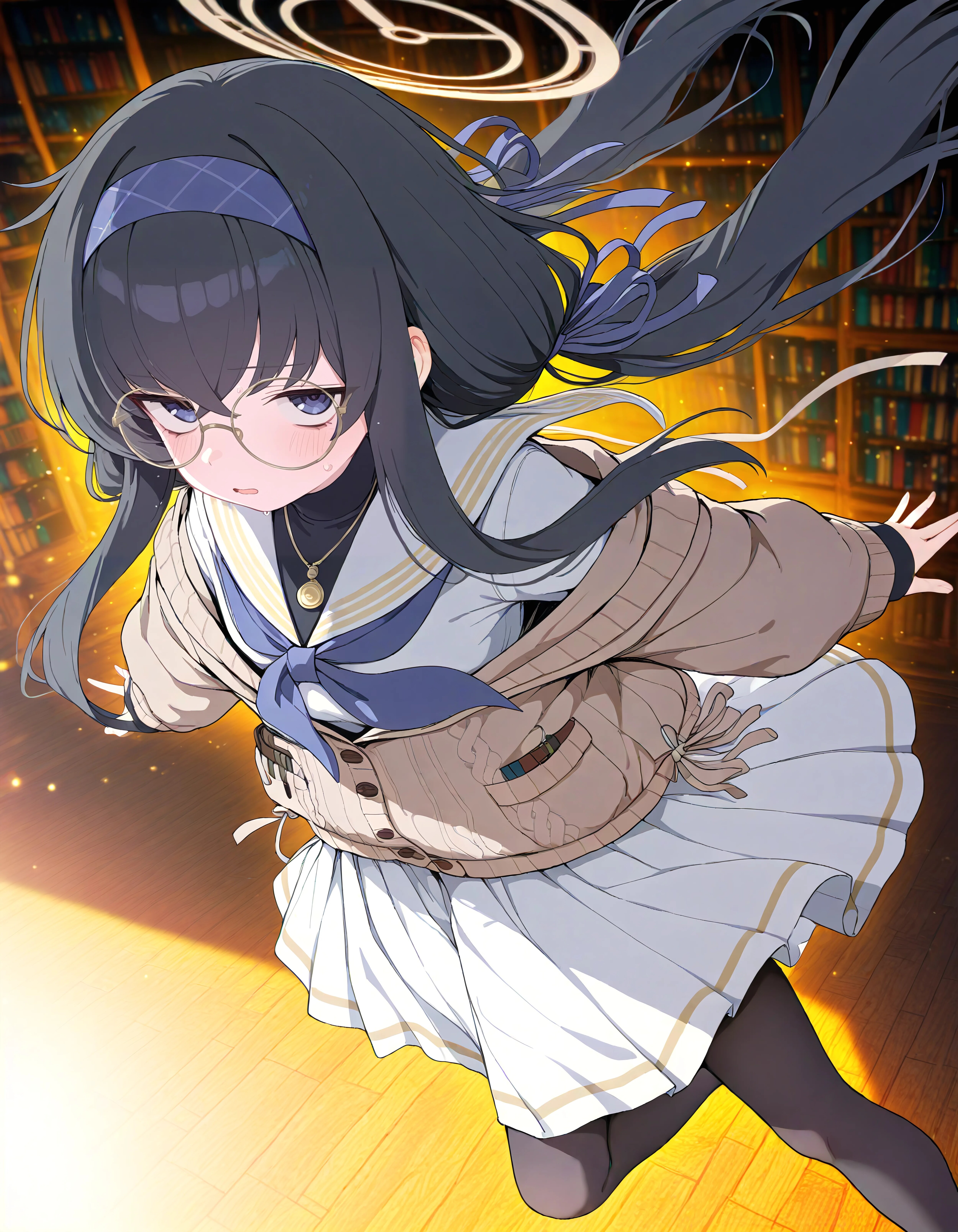 Floating in the Stacks | の人気AIイラスト・グラビア