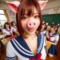 かわいい豚鼻娘 8枚目