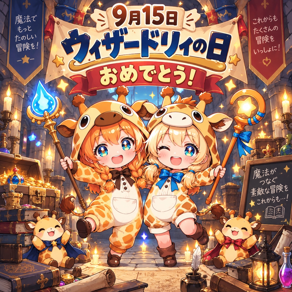 魔法使いのキリン着ぐるみちび子ちゃん