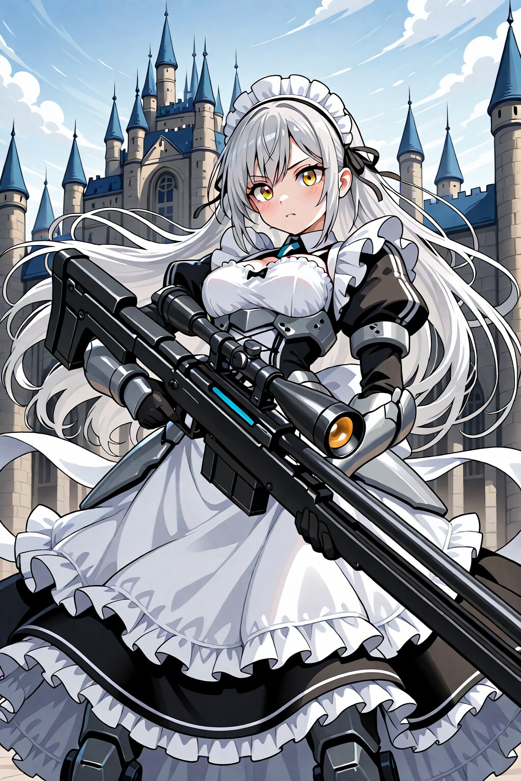 敵を狙い撃ちますわ❤️