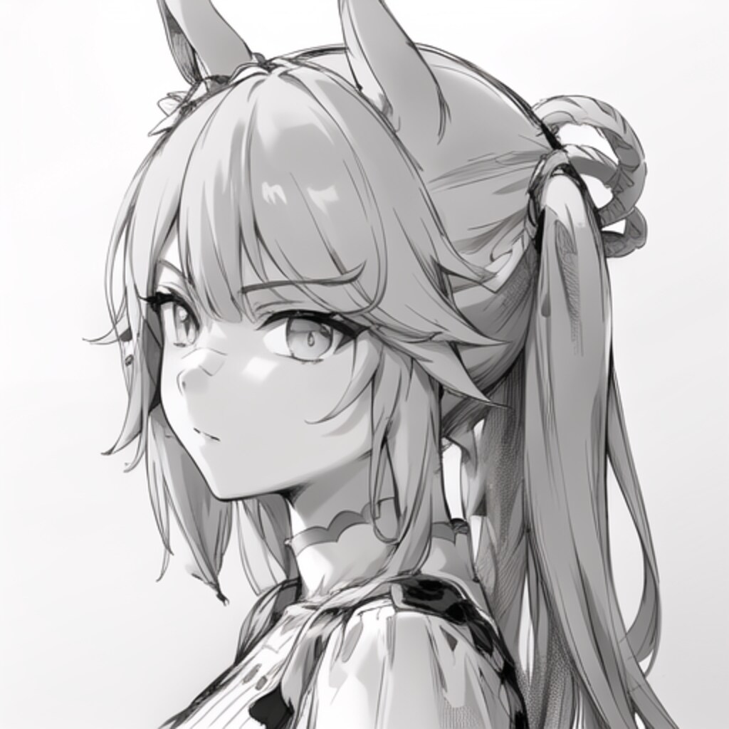 ナリタブライアン　素描風