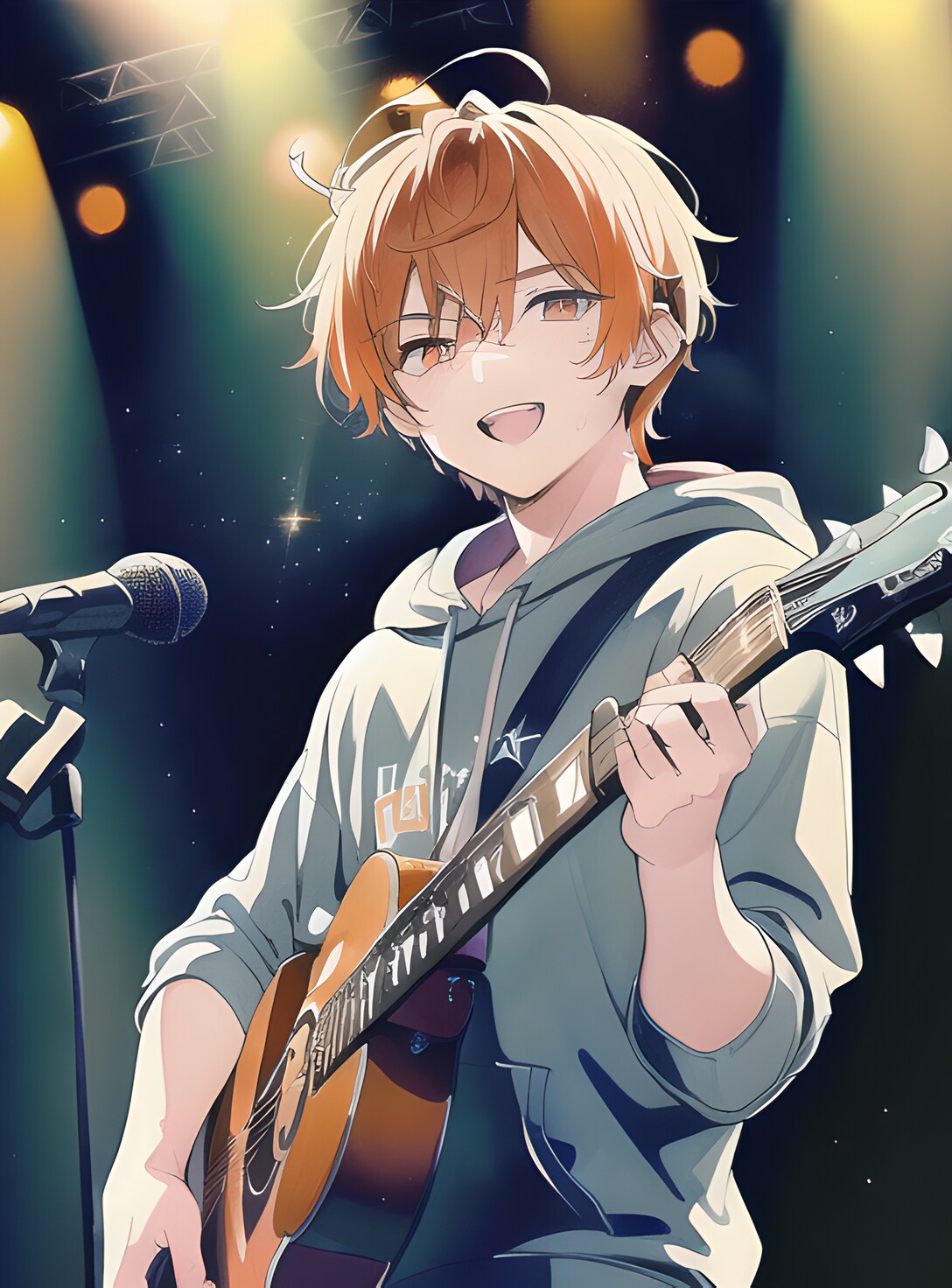 ギターを弾く男の子【02】