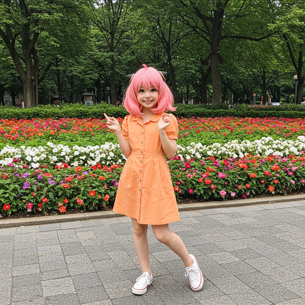 某キャラにコスプレした子