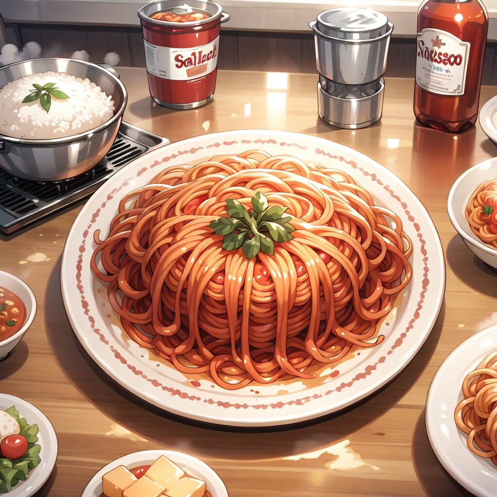 スパゲッティには…白米!? | の人気AIイラスト・グラビア