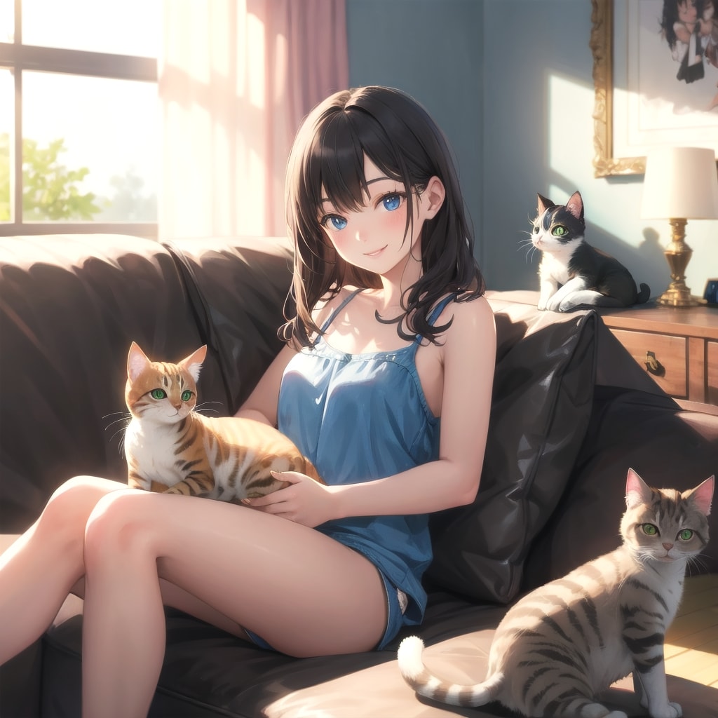 猫と。わたしと、おひさまと。
