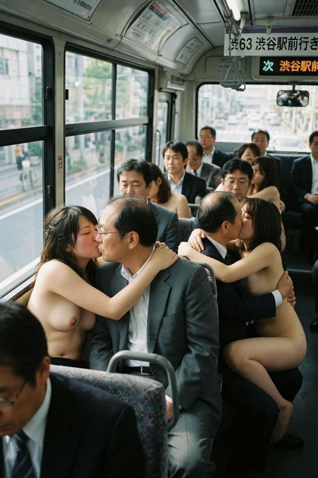 痴女が乗ってくるバス