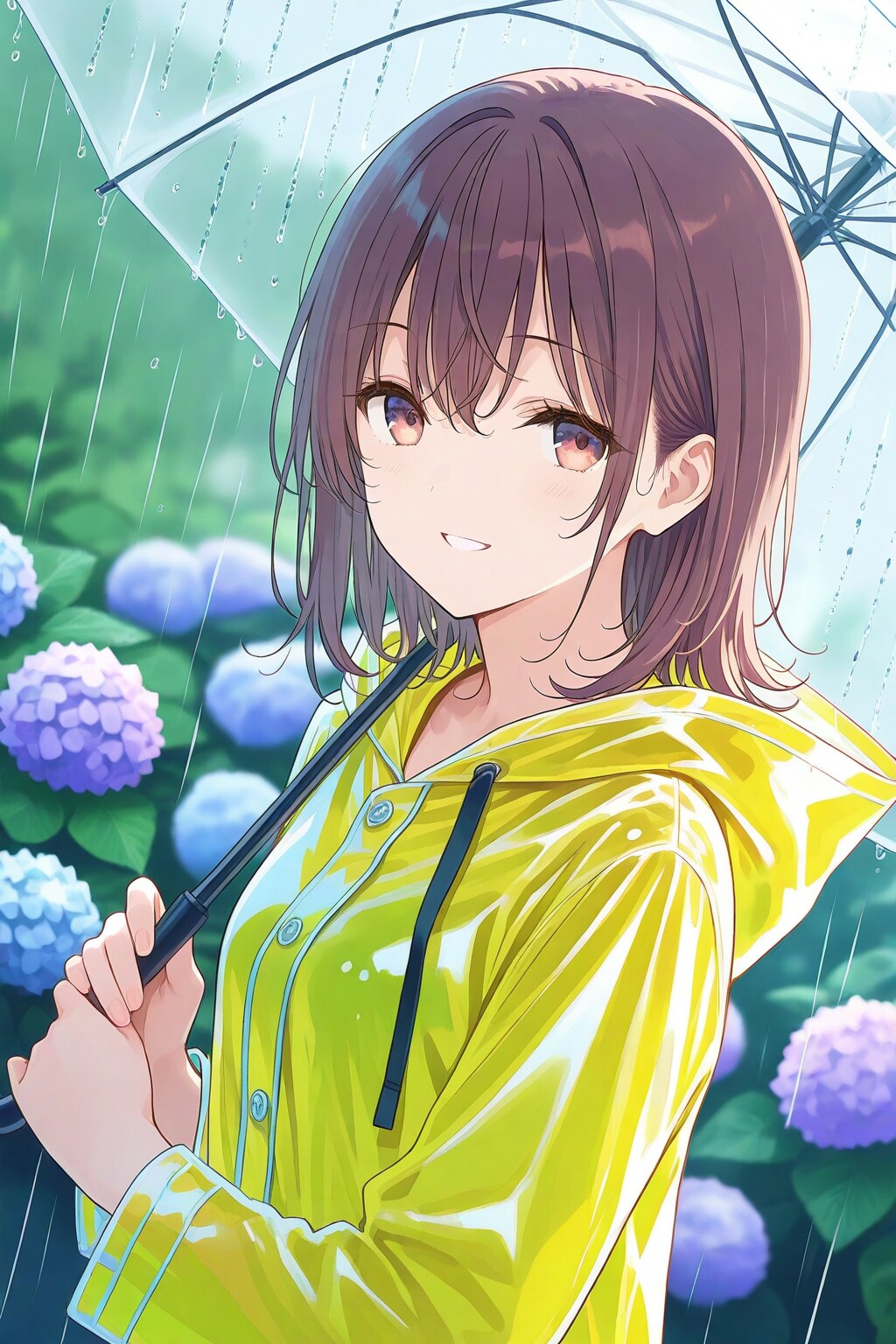 雨傘少女 11歳 | の人気AIイラスト・グラビア