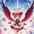 魔法少女化したきのこの天使とたけのこの天使の闘い 2枚目