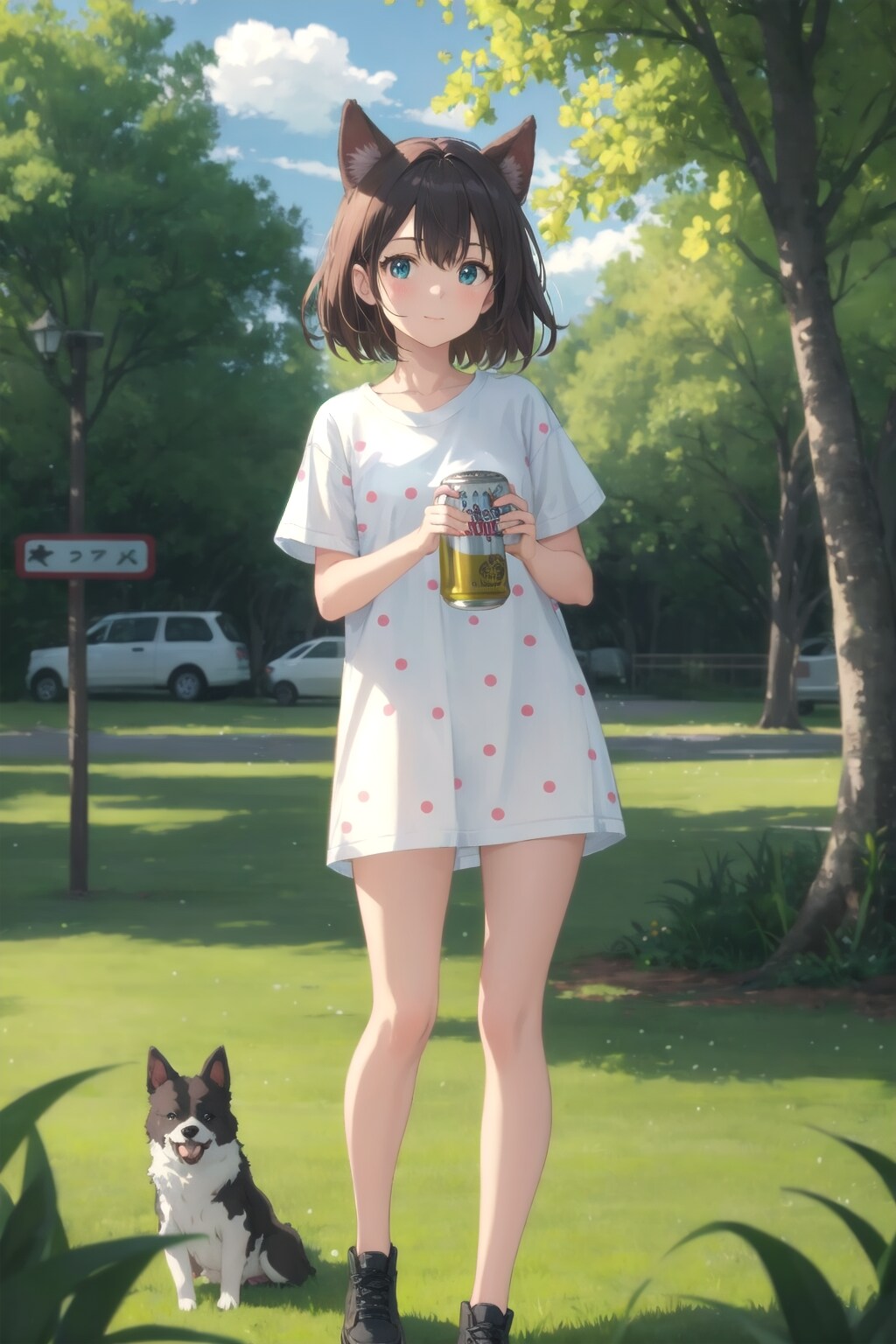 お礼にビール２