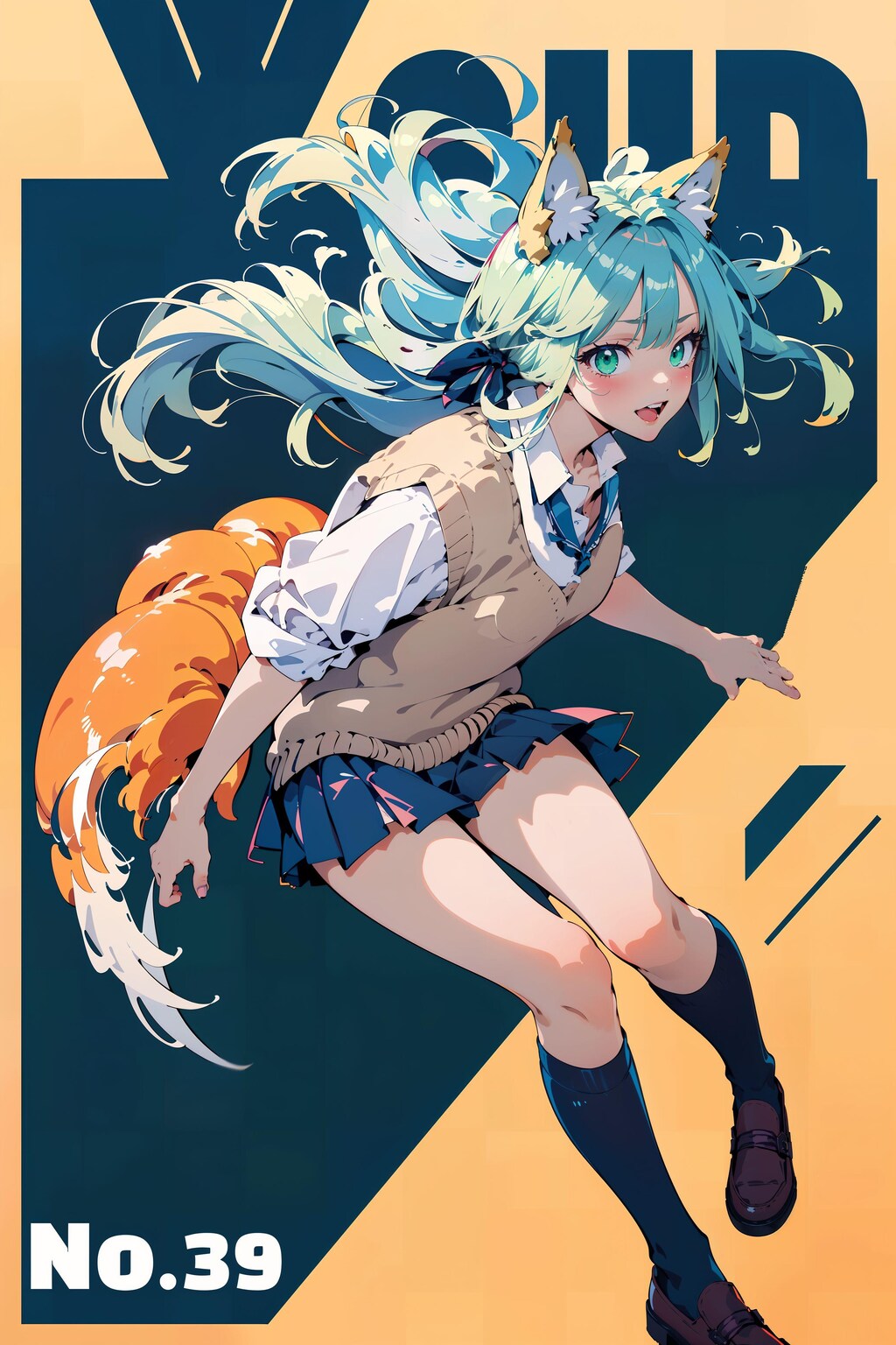 【39】High School Girl [green]