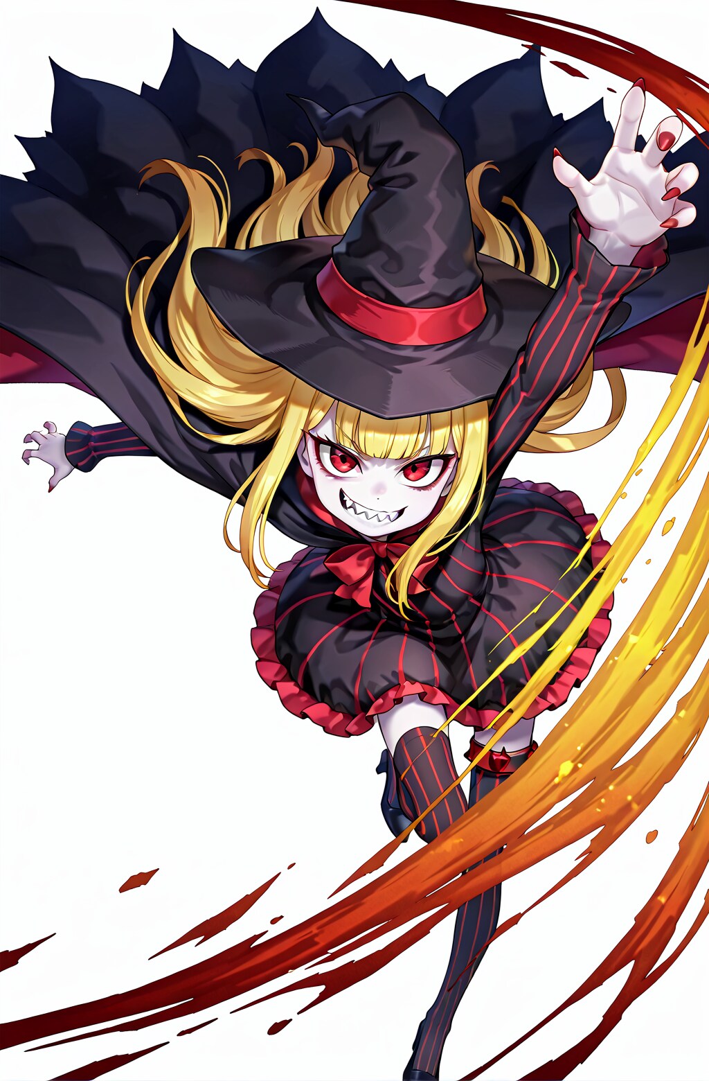 紅い瞳と緑の刃が悪人倒す！