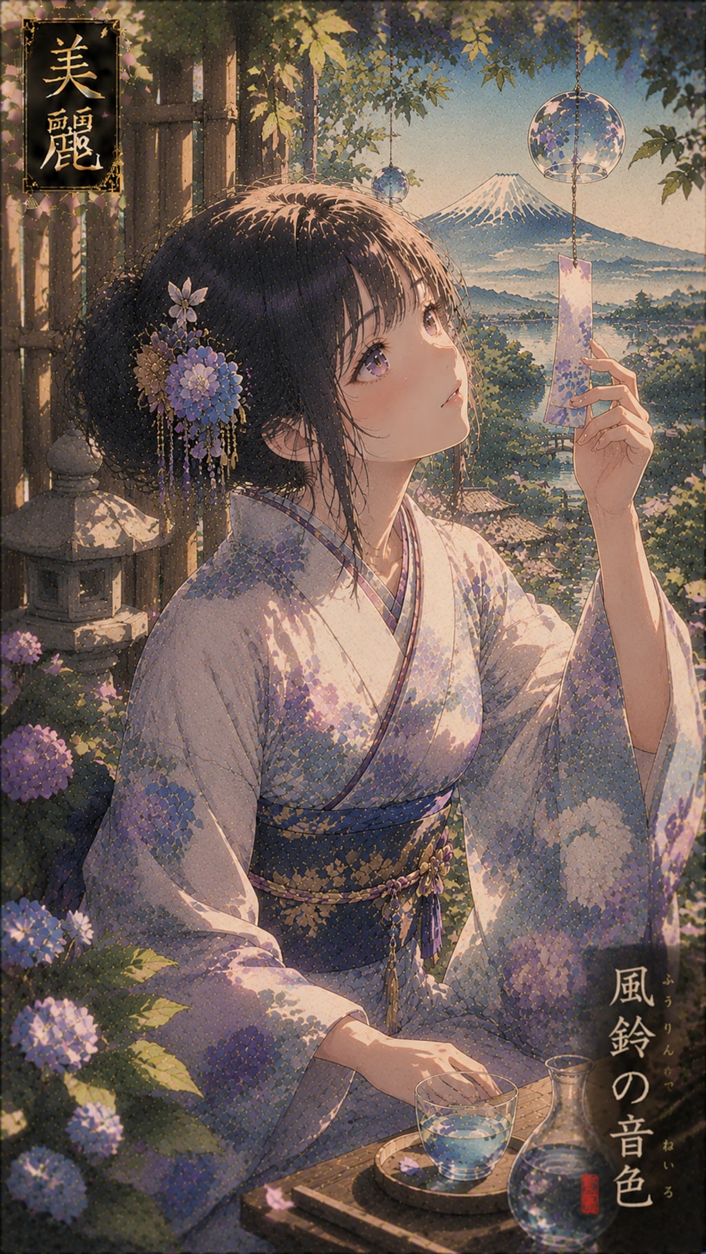 Japanese-style illustration / 和風美麗イラスト #patreon #ChatGPT #customGPT #GPTs  #美麗 #和風美麗 #美麗アート #beautif