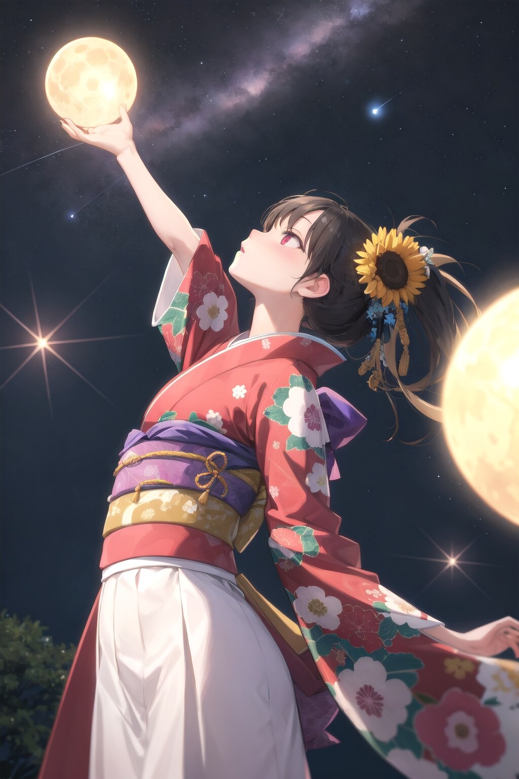 月を掴む | の人気AIイラスト・グラビア