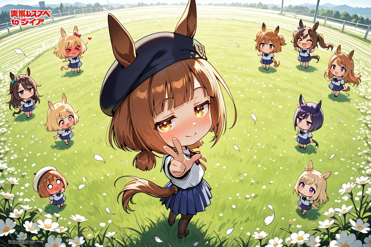 駆け回る、ウマちびちゃん。 | の人気AIイラスト・グラビア