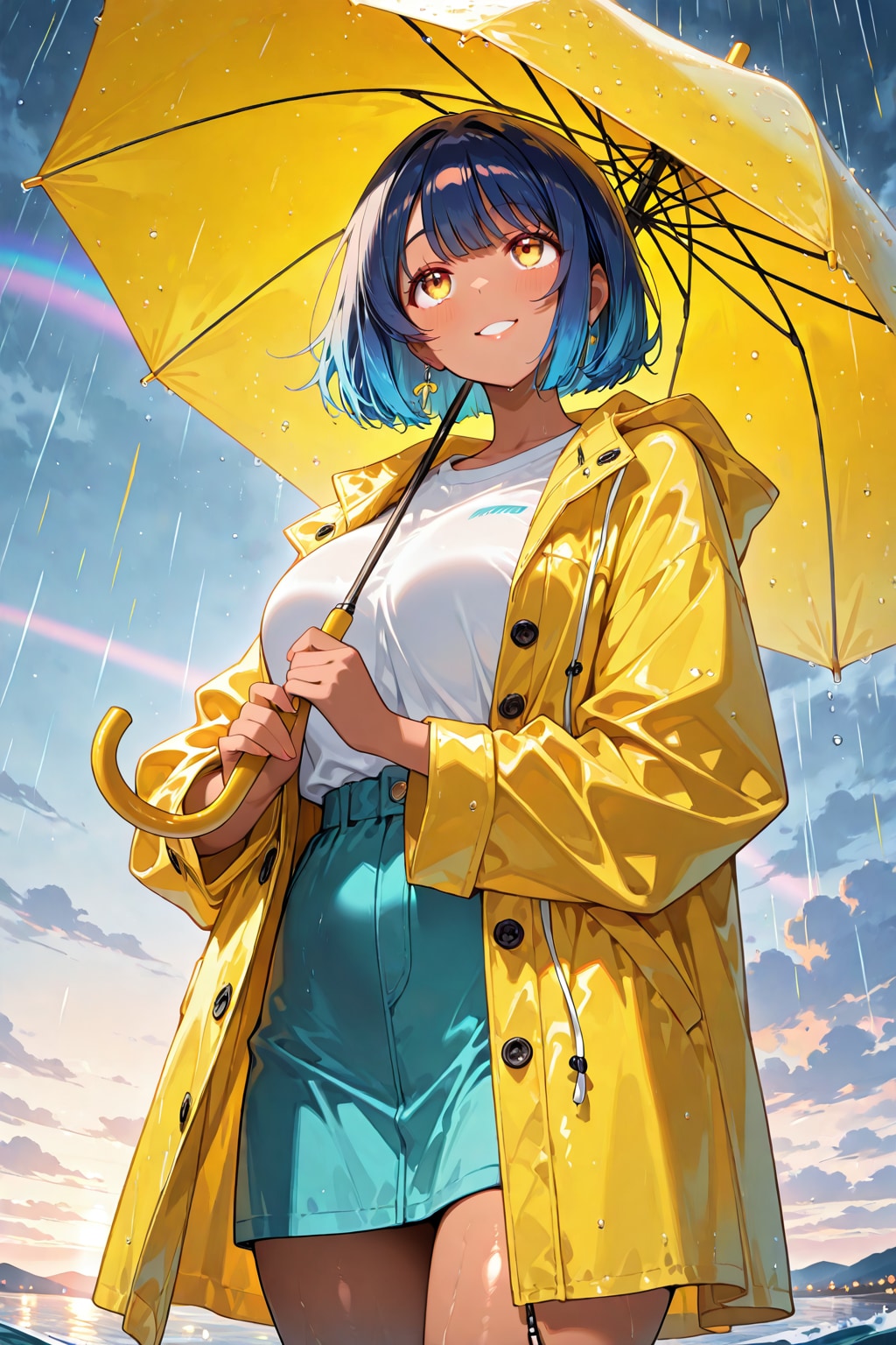 青と傘と雨あがり①