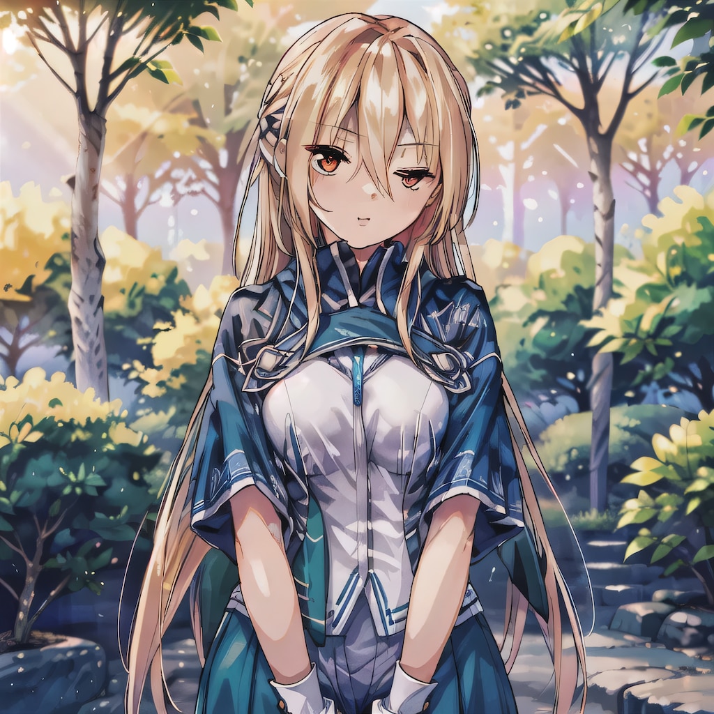 金髪ロングでブレザーの少女１５