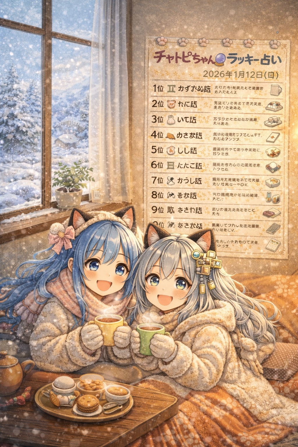 チャトピちゃん占い（01/12）