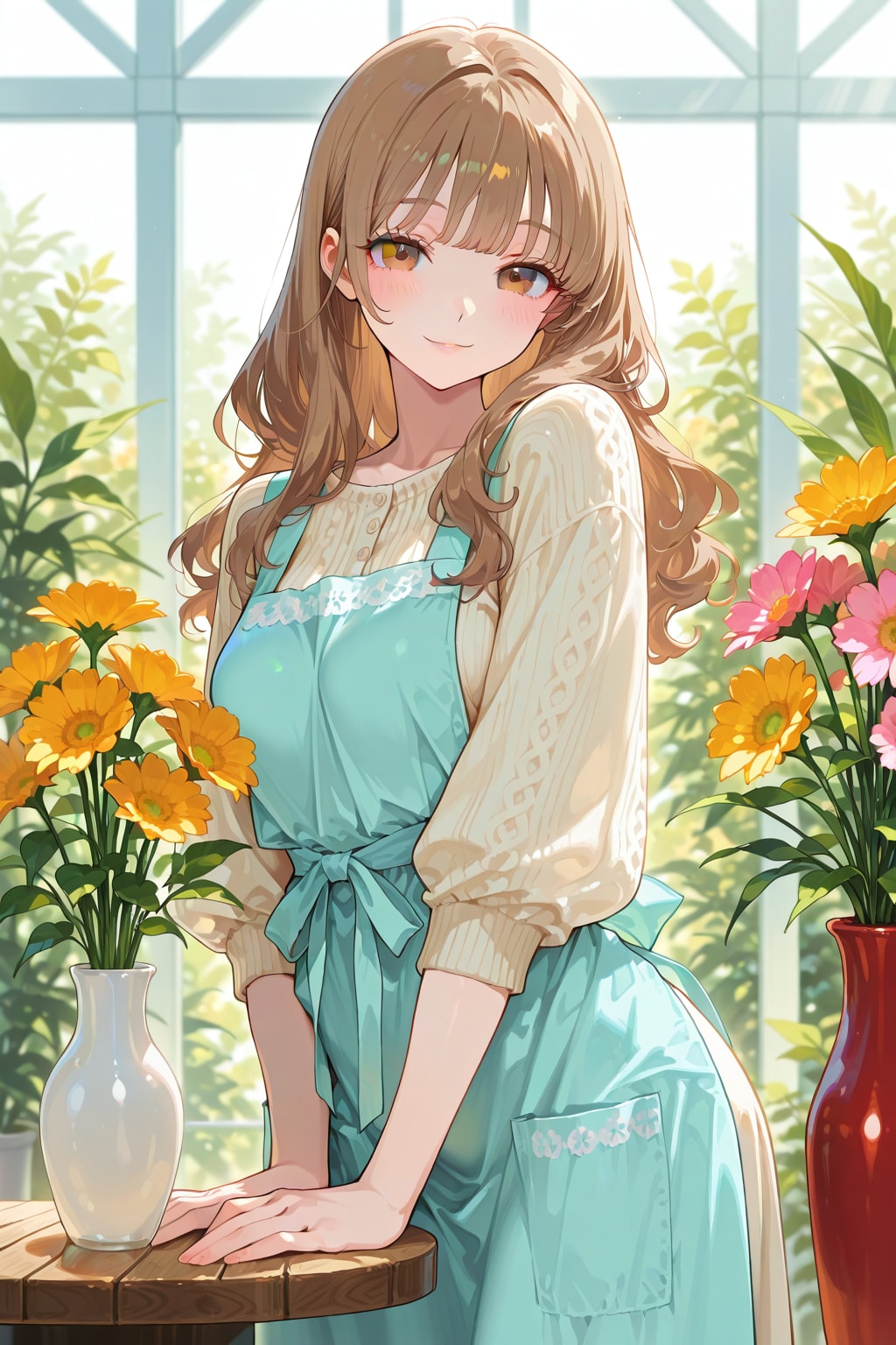 ギャルちゃんとフラワーアレンジメント