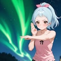 キャミソールの青髪ちゃん 3枚目