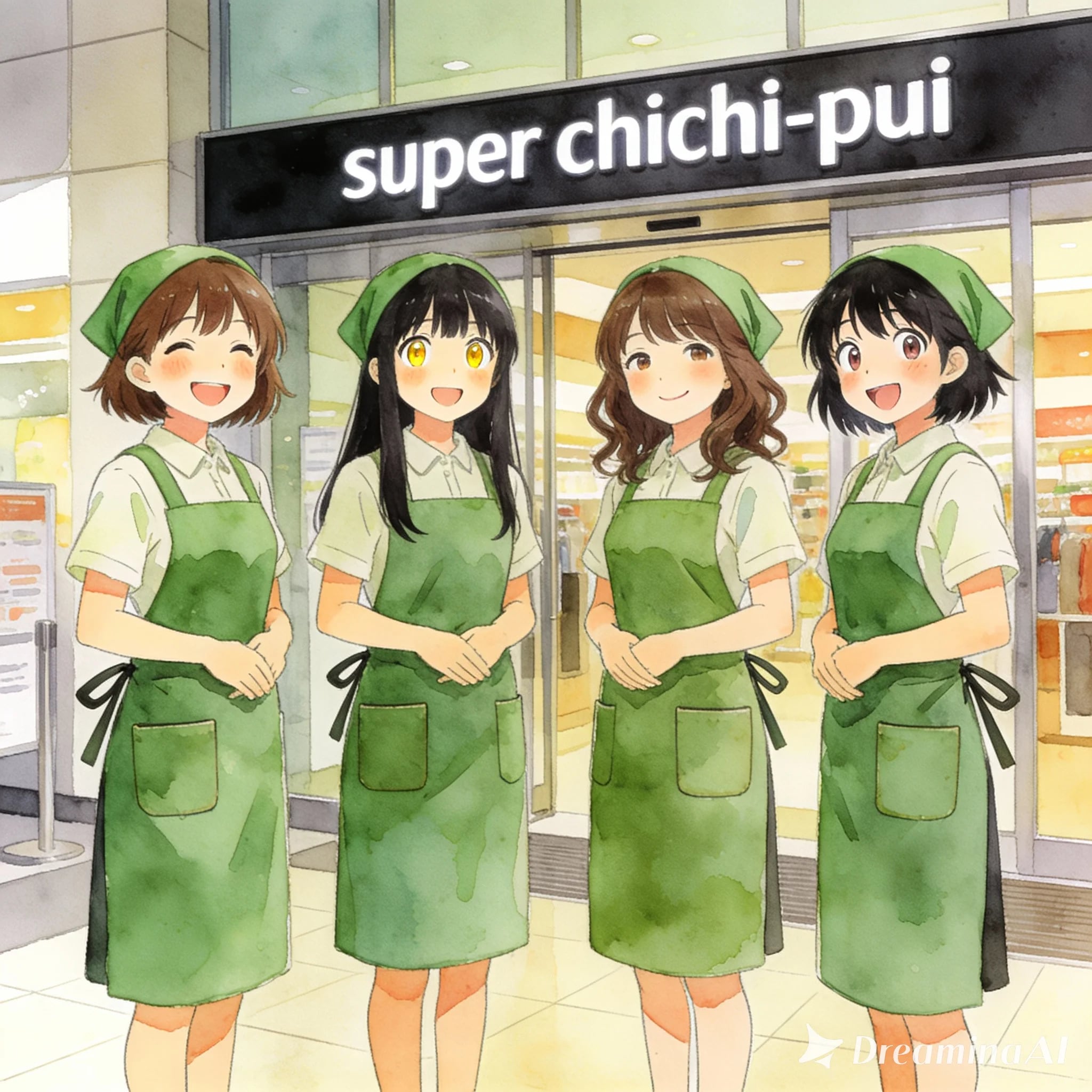 なんでも揃うね！スーパーちちぷい！ | の人気AIイラスト・グラビア