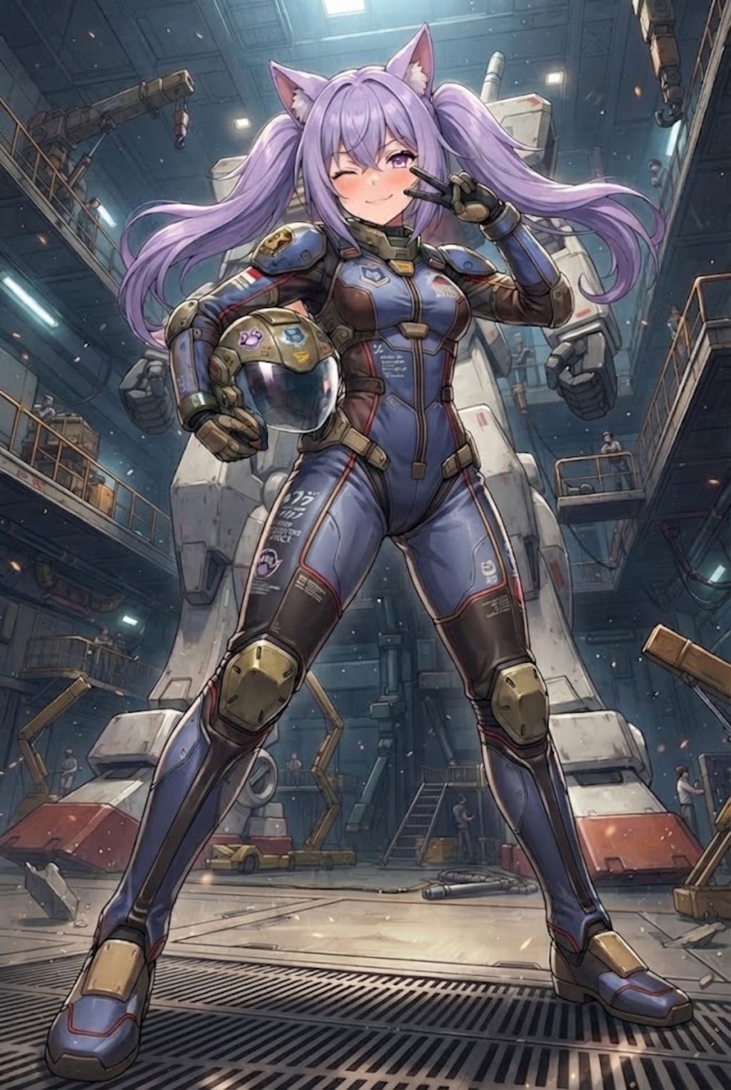 地上戦仕様のパイロットスーツのシス