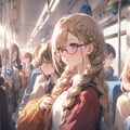 眼鏡三つ編みっ娘専用車両 2枚目