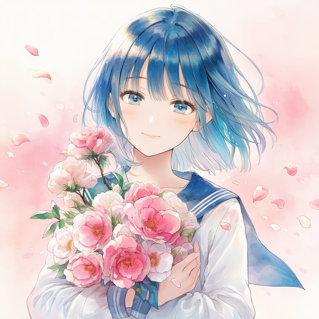 12月の花　ツバキ | の人気AIイラスト・グラビア