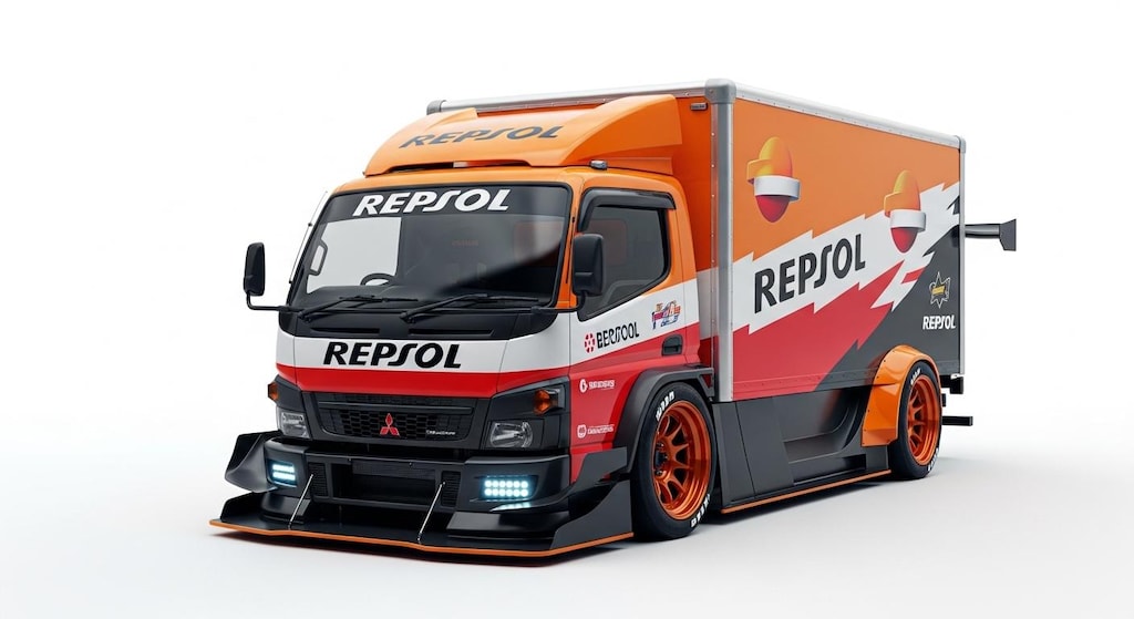 レプソル三菱キャンターレーシングカー